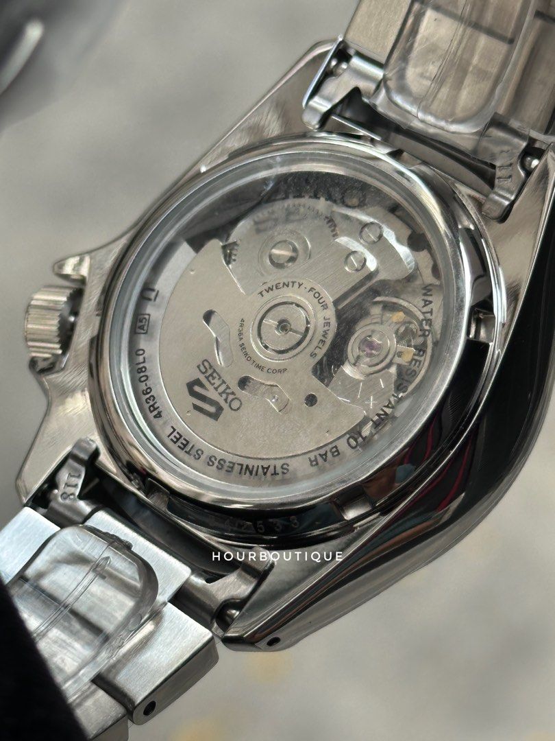 Brand New Seiko 5 Antracite Grey Dial Mens Automatic Watch SRPE51K1