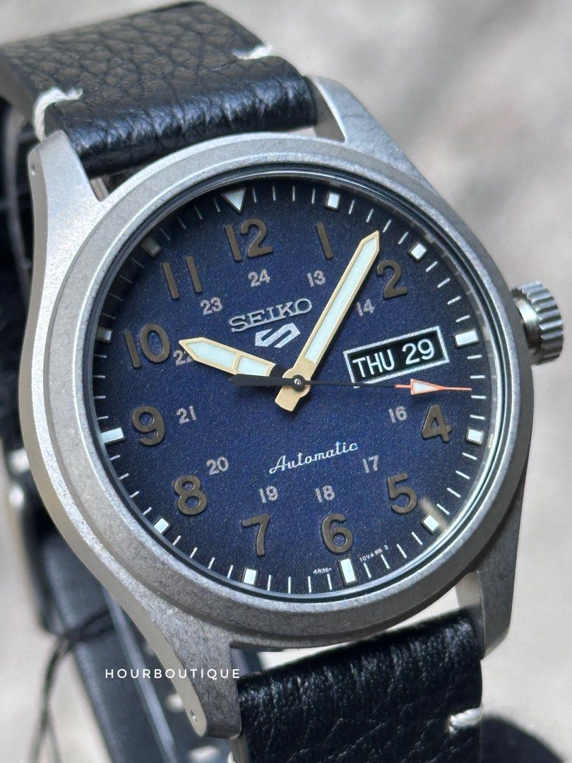 Brand New Seiko 5 Blue Dial Automatic Casual Watch SRPG39K1