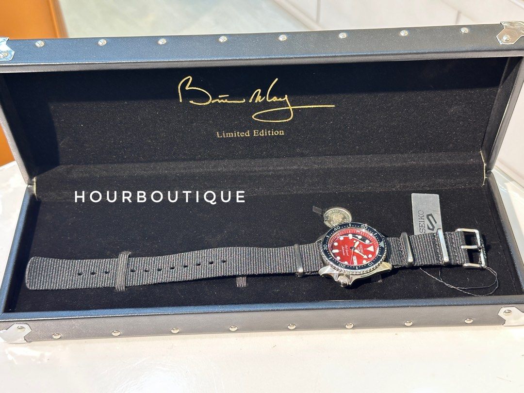 Brand New Seiko 5 Brian May Limited Edition Automatic Watch SRPE83K1