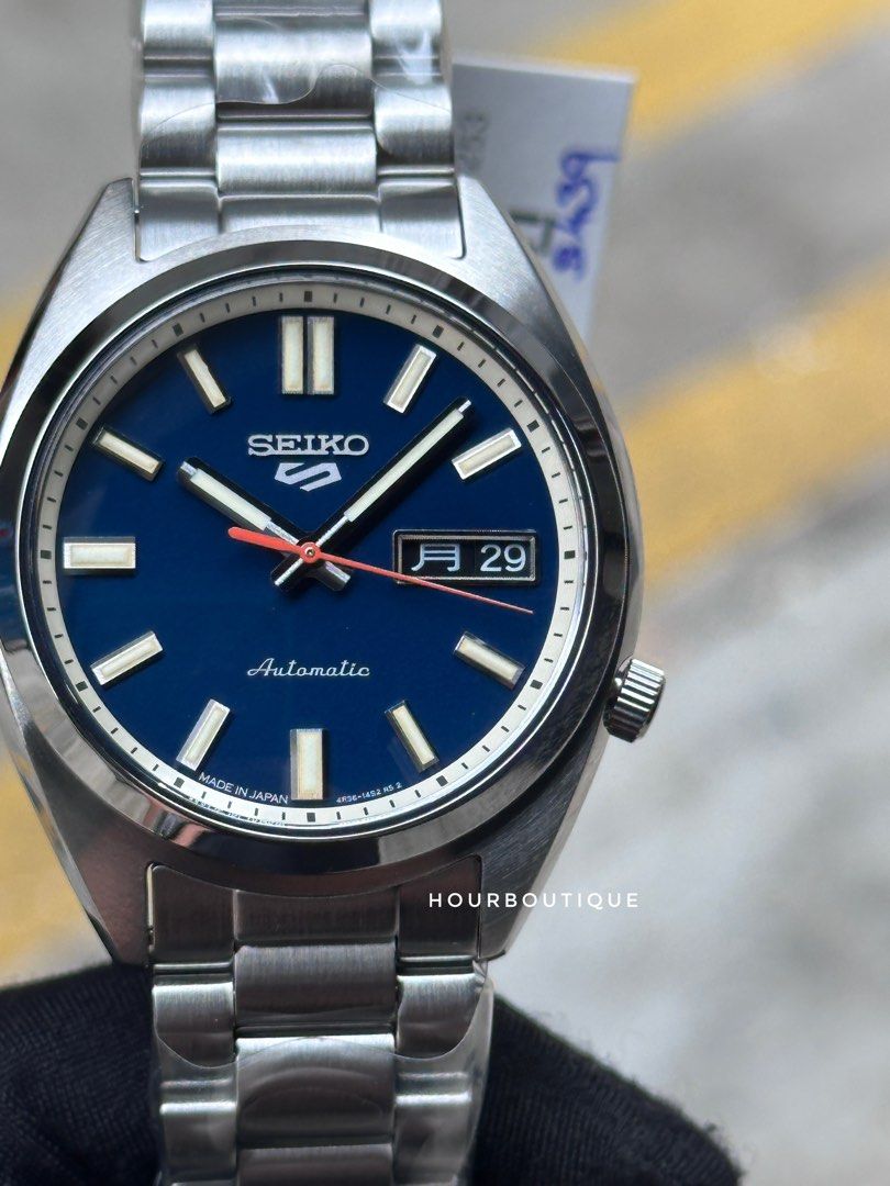 Brand New Seiko 5 Classics Blue Dial Made In Japan Automatic Watch SBSA253 SRPK87K1