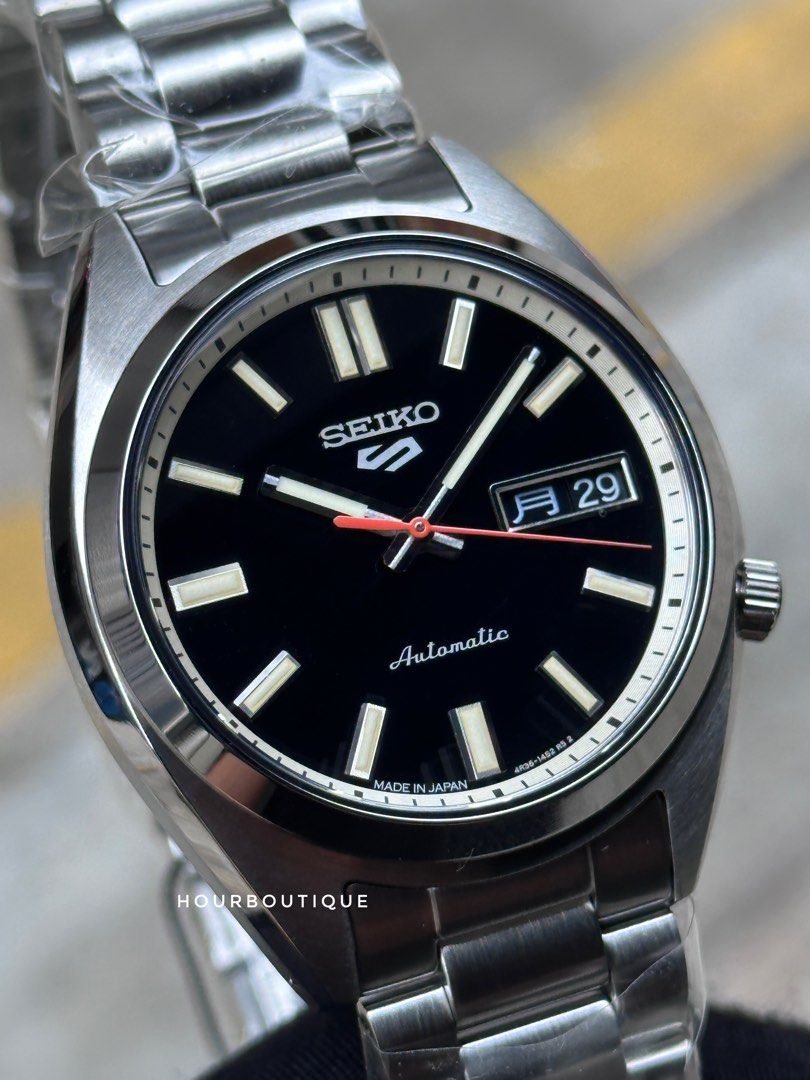 Brand New Seiko 5 Classics Made In Japan Version Monotone Black Dial SBSA255 SRPK89K1