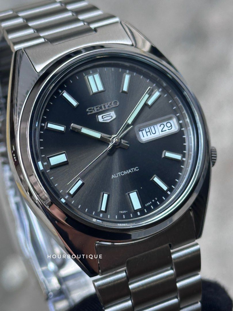 Brand New Seiko 5 Iconic Grey Dial Automatic Watch SNXS79K1