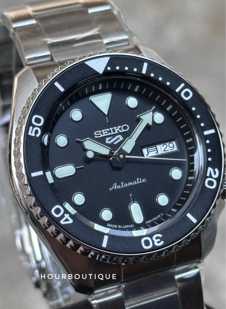 Brand New Seiko 5 JDM Black Dial Automatic Men’s Watch SBSA001