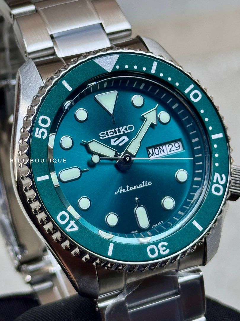 Brand New Seiko 5 Light Green Dial Automatic Watch SRPD61K1