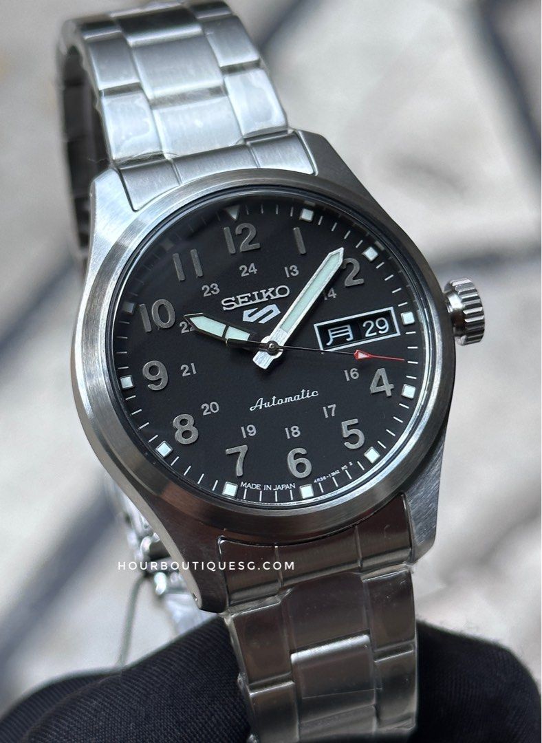 Brand New Seiko 5 Made In Japan Version Mid Size Automatic Watch SBSA197