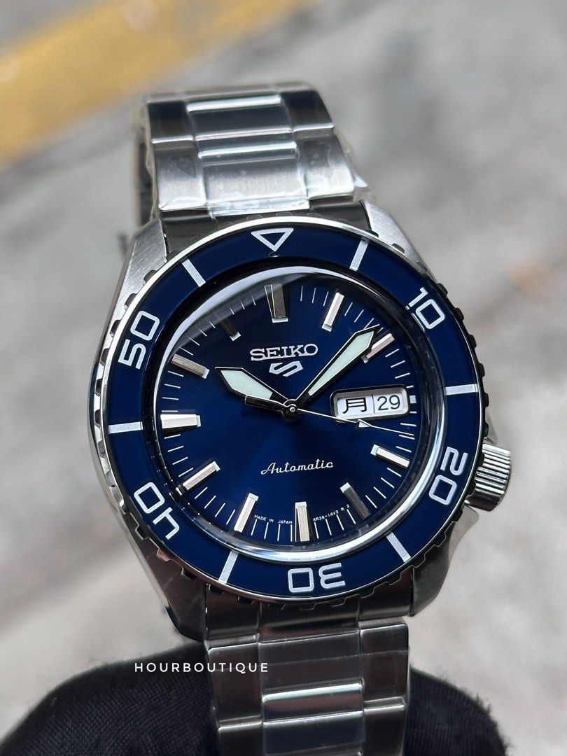 Brand New Seiko 5 Made In Japan Version Blue Dial Automatic Watch SBSA259 SRPK97K1
