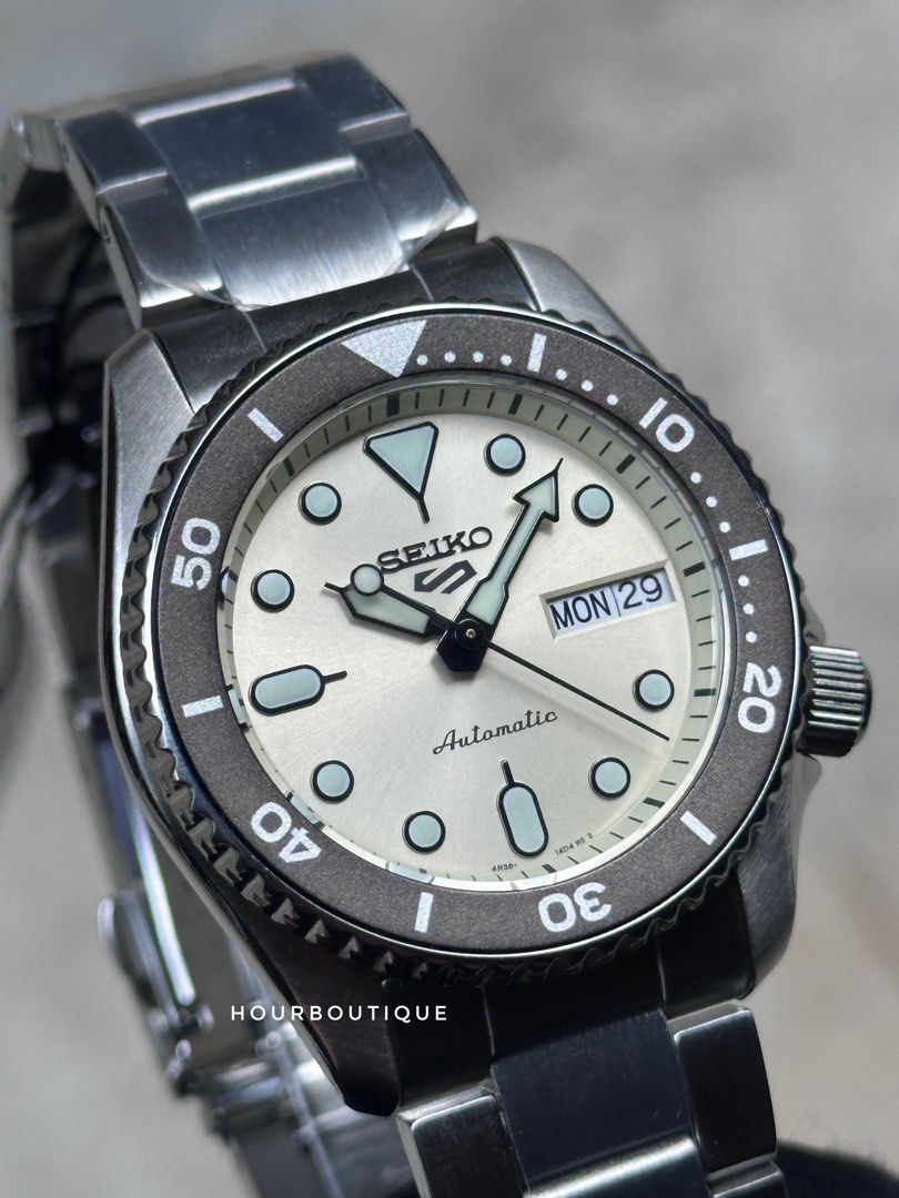 Brand New Seiko 5 Mid Size Beige Dial Automatic Watch SRPK31k1