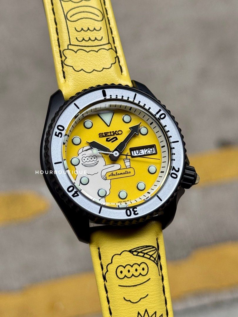 Brand New Seiko 5 Millions Monster Yellow , 500pc Limited Edition Automatic Watch SRPL65K1