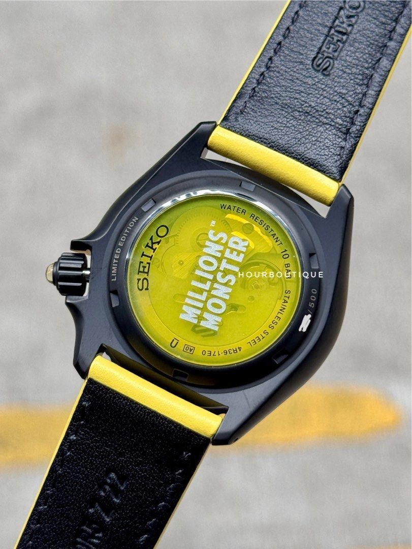 Brand New Seiko 5 Millions Monster Yellow , 500pc Limited Edition Automatic Watch SRPL65K1