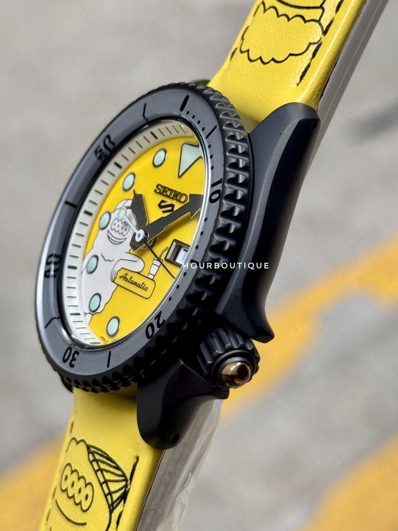 Brand New Seiko 5 Millions Monster Yellow , 500pc Limited Edition Automatic Watch SRPL65K1