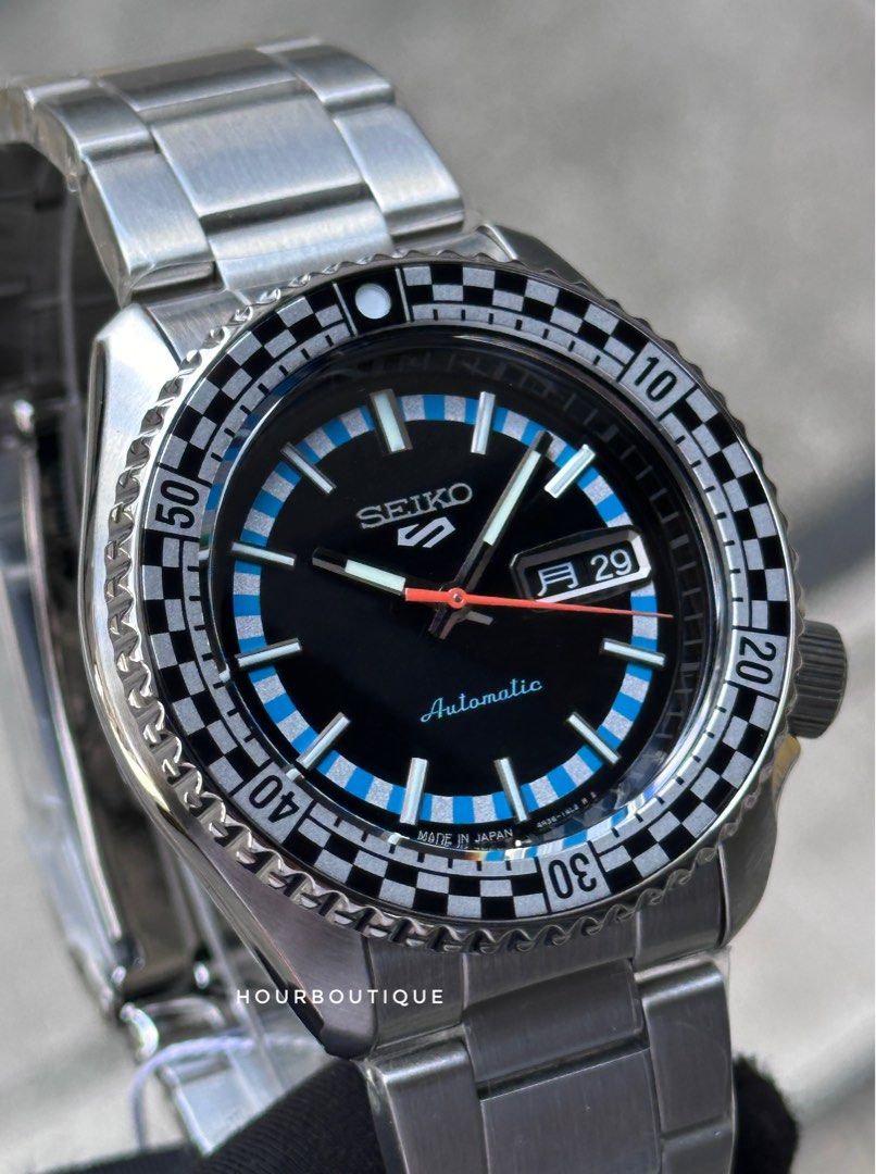 Brand New Japan Version Seiko 5 Racing Series Mens Automatic Black Dial Watch SRPK67K1 SBSA245