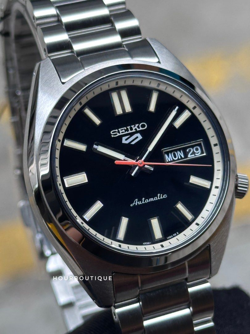 Brand New Seiko 5 Vintage Reissue Black Dial Automatic Watch SRPK89K1