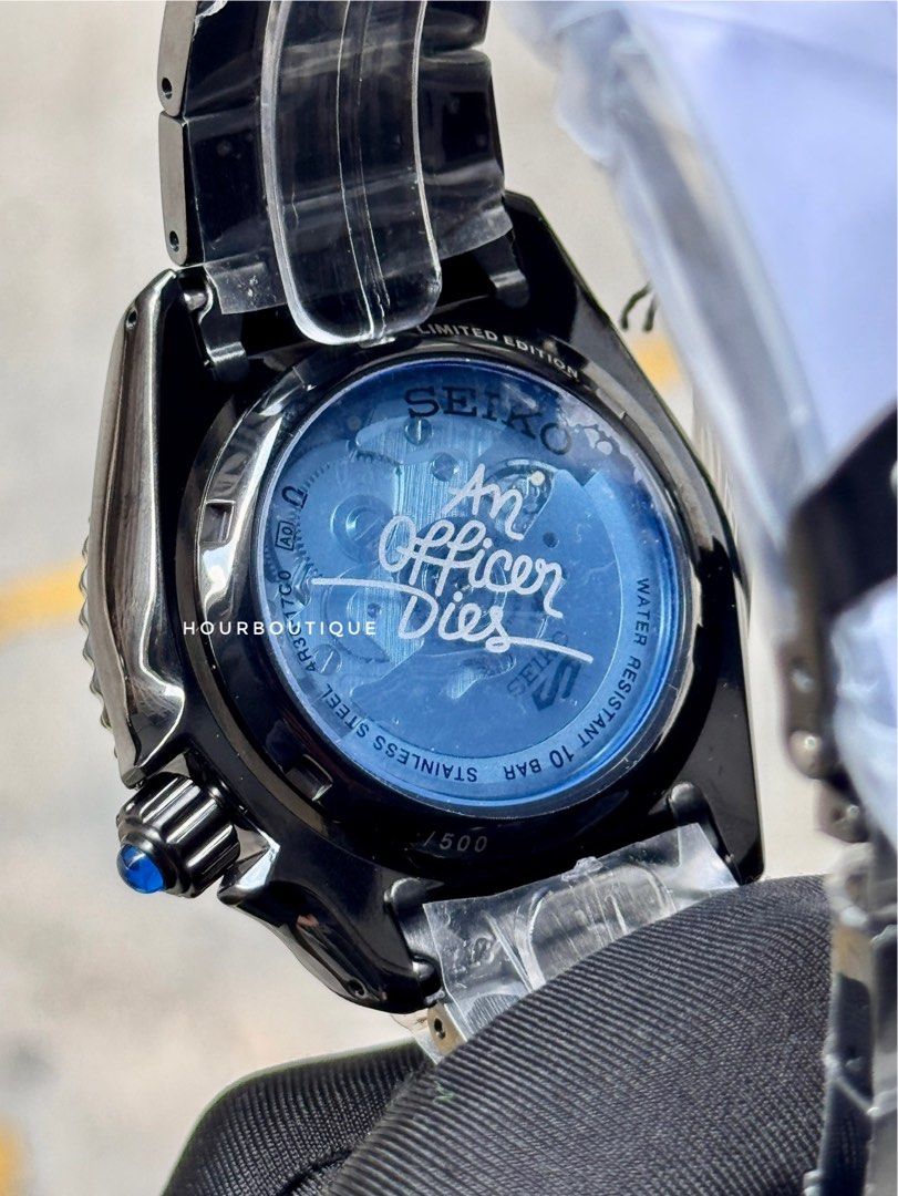 Brand New Seiko 5 X Millions Monster Collab Black Case Automatic Watch SRPL67K1