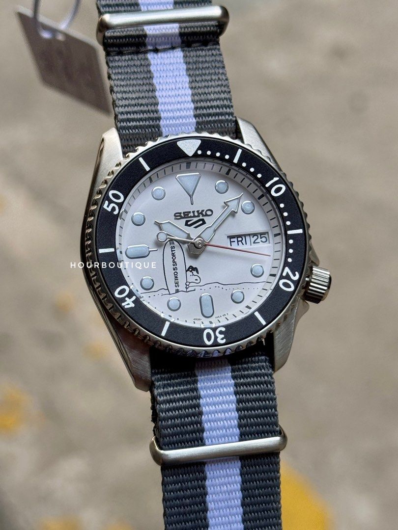 Brand New Seiko 5 X Snoopy Collaboration, Automatic Watch SRPK25K1
