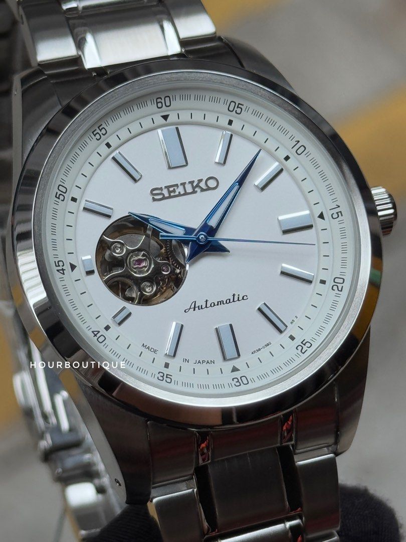 Brand New Seiko Presage Automatic Open Heart Mens Watch SCVE049