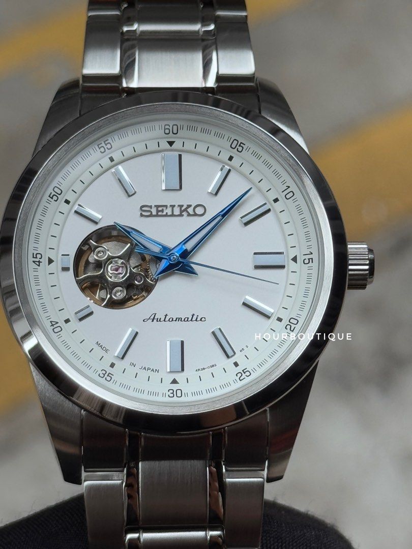 Brand New Seiko Presage Automatic Open Heart Mens Watch SCVE049