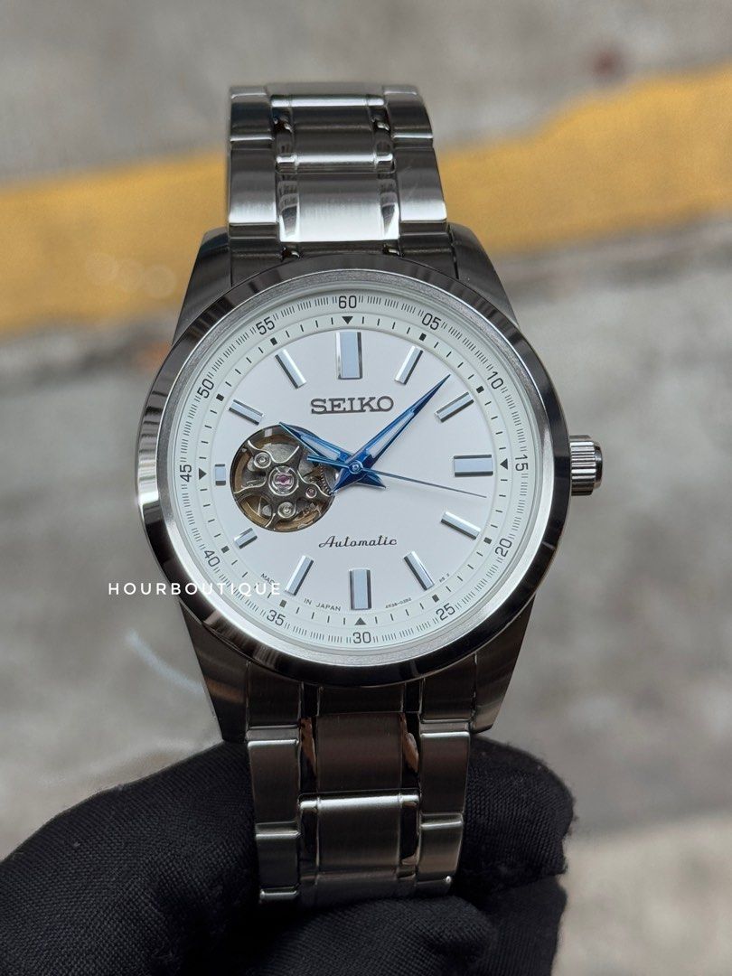 Brand New Seiko Presage Automatic Open Heart Mens Watch SCVE049