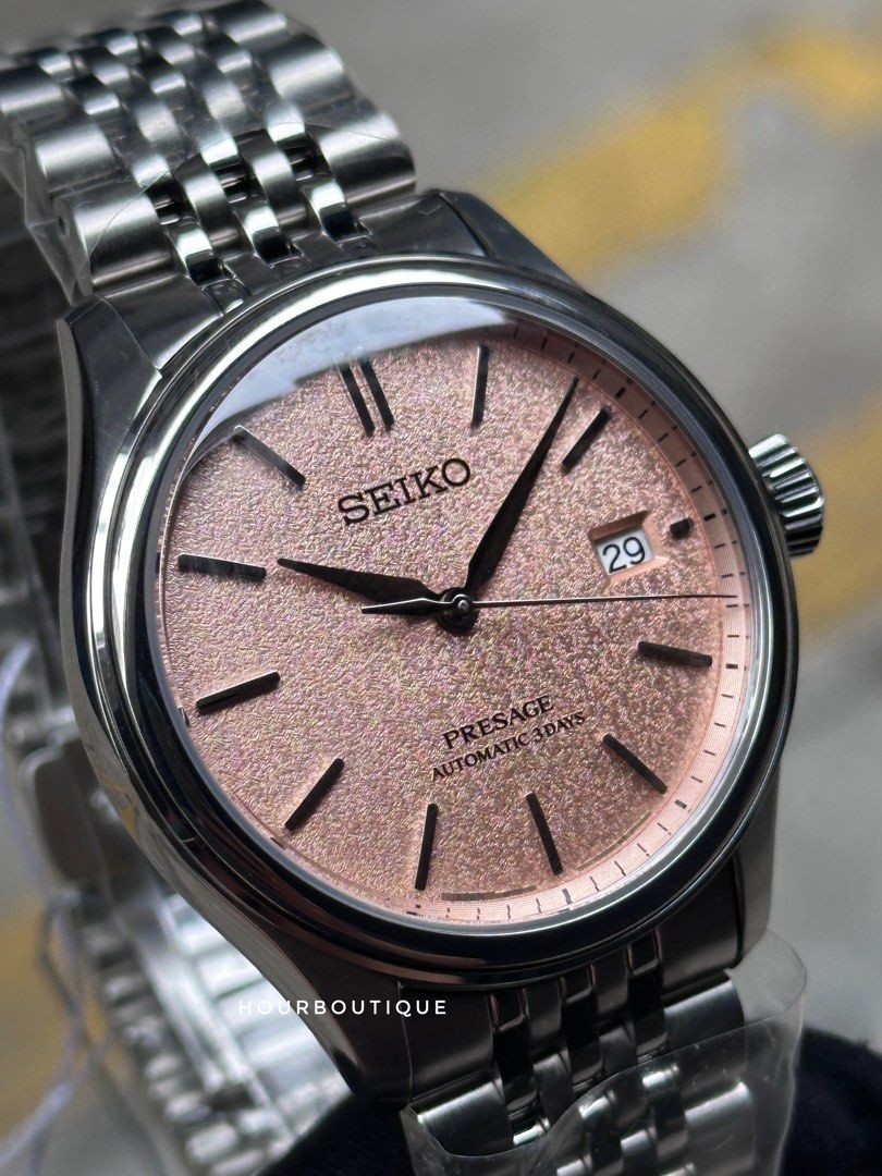 Brand New Seiko Presage Classics Series Salmon Dial Automatic Watch SARX125 SPB467J1