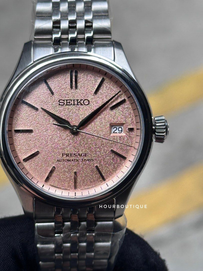 Brand New Seiko Presage Classics Series Salmon Dial Automatic Watch SARX125 SPB467J1