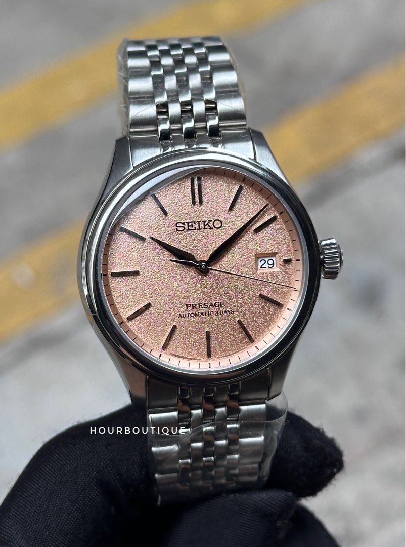 Brand New Seiko Presage Classics Series Salmon Dial Automatic Watch SARX125 SPB467J1