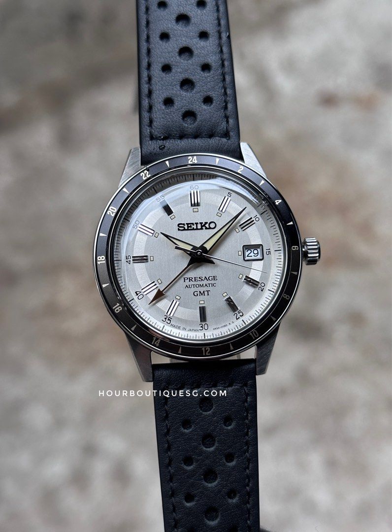 Brand New Seiko Presage GMT 60s Style Silver Dial Automatic Watch SSK011J1 SARY231
