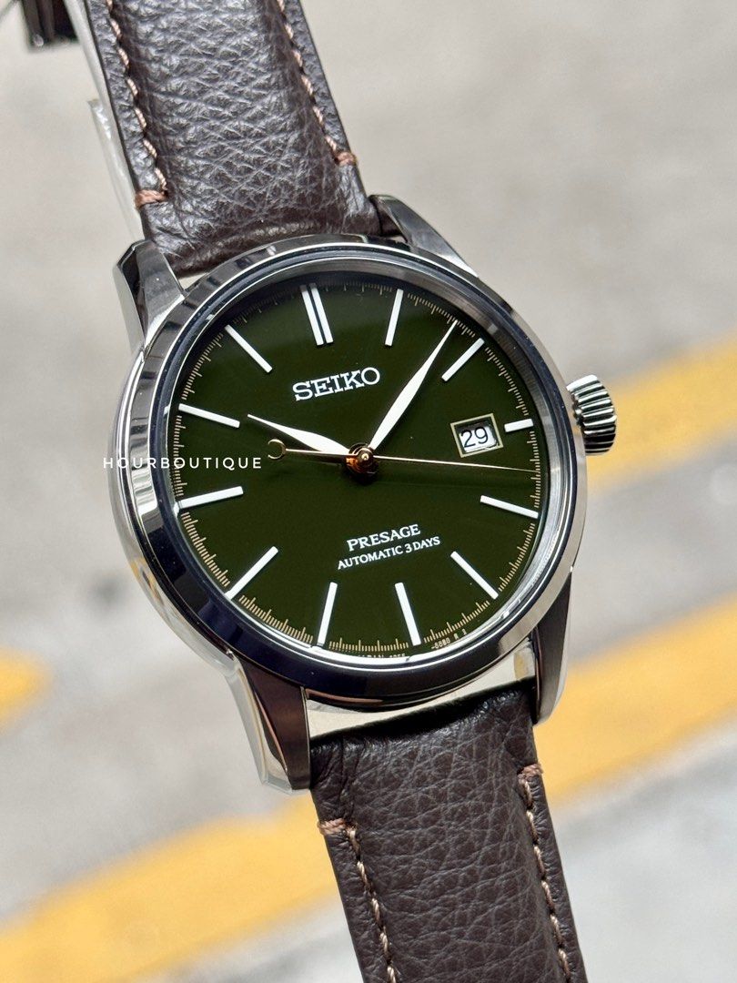 Brand New Seiko Presage HandCrafted Urushi Green dial Automatic Watch SPB407J1