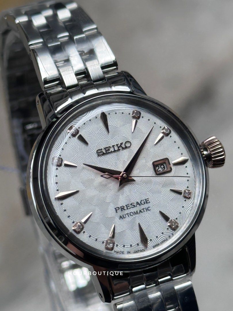 Brand New Seiko Presage Lady’s Pastel Pink Dial Automatic Watch SRE009J1