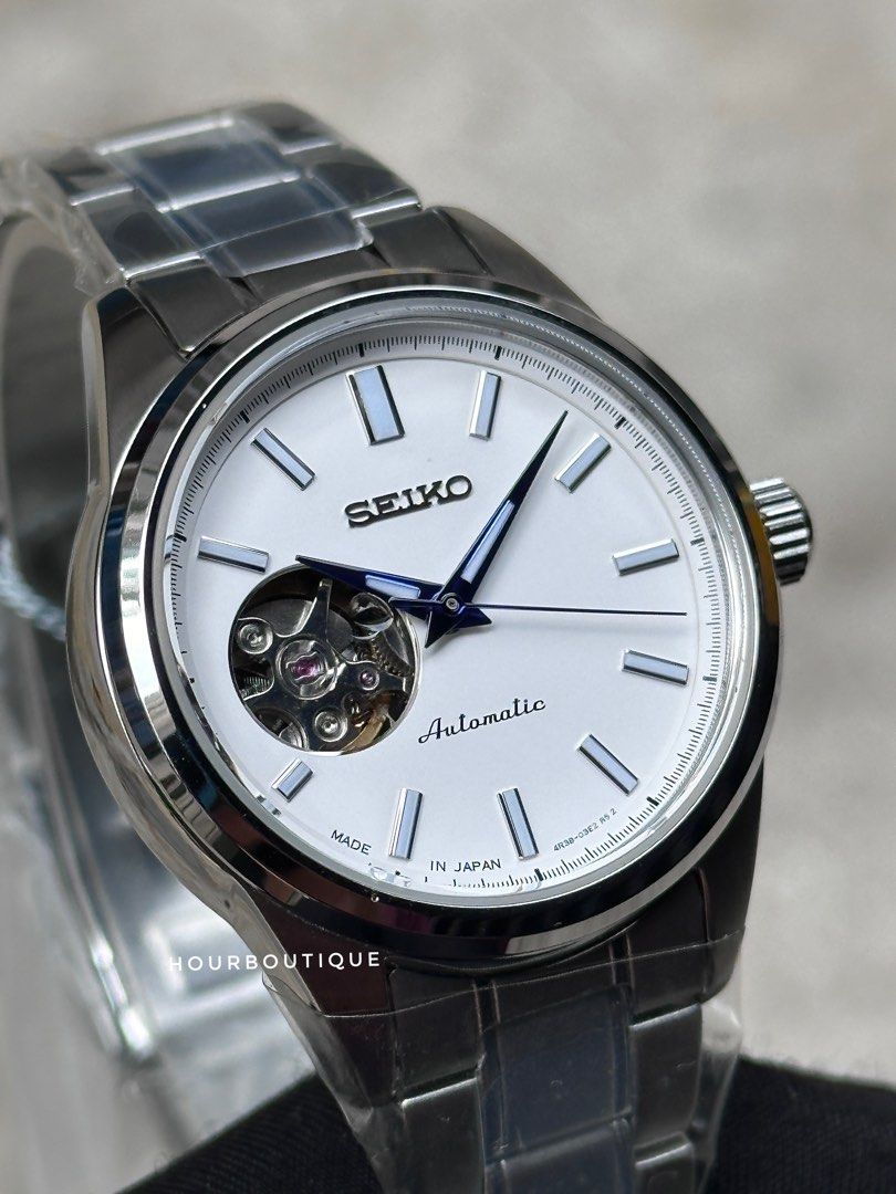 Brand New Seiko Presage Open Heart Automatic lady’s Watch White Dial