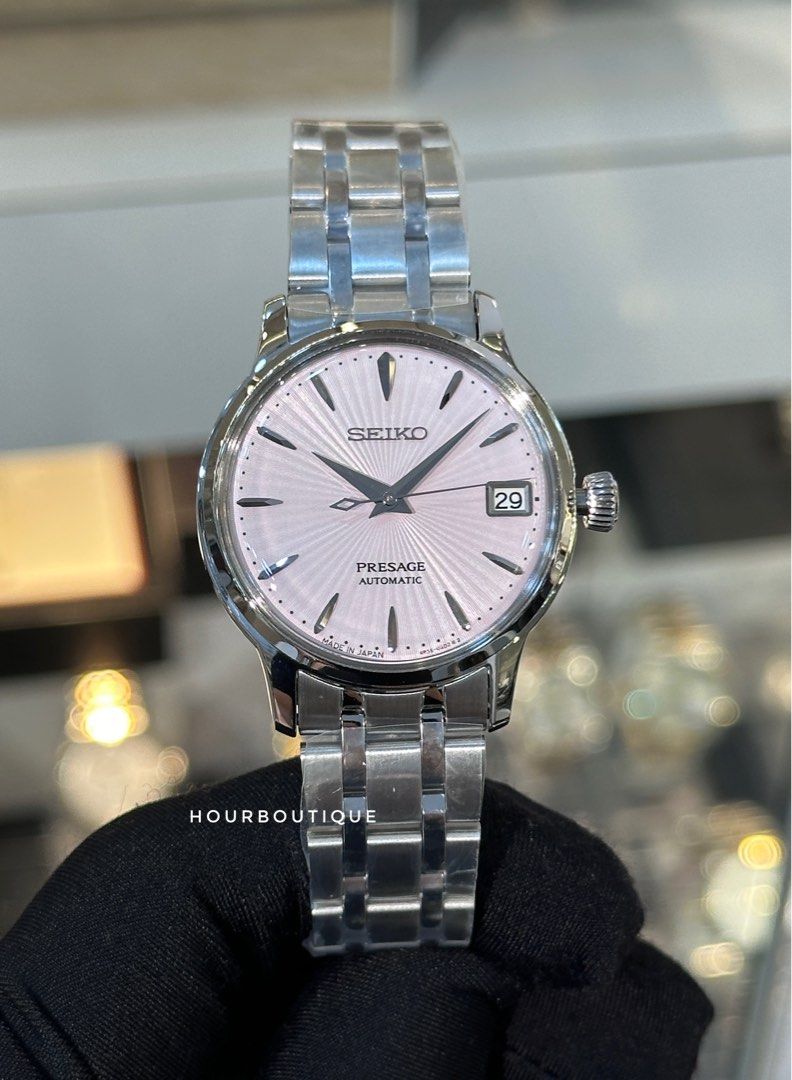 Brand New Seiko Presage Pastel Pink Lady’s Automatic Watch SRP839J1