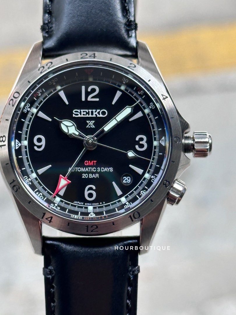 Brand New Seiko Prospex Alpinist GMT Black Dial Mens Automatic FieldWatch SPB379J1