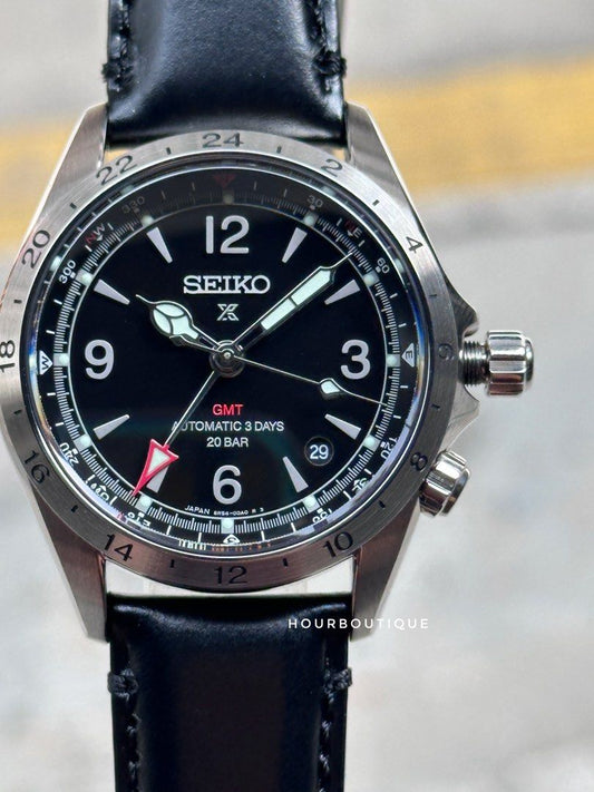 Brand New Seiko Prospex Alpinist GMT Black Dial Mens Automatic FieldWatch SPB379J1