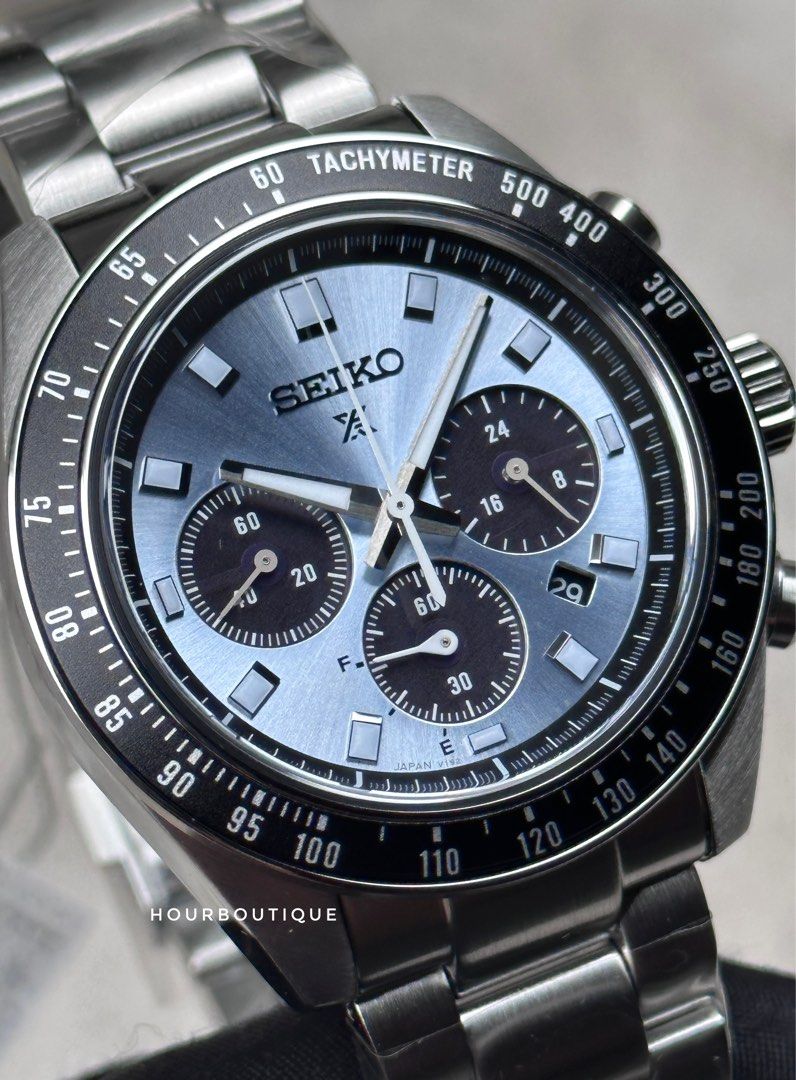 Brand New Seiko Prospex Ice Blue Dial SpeedTimer Model SBDL109 SSC935P1