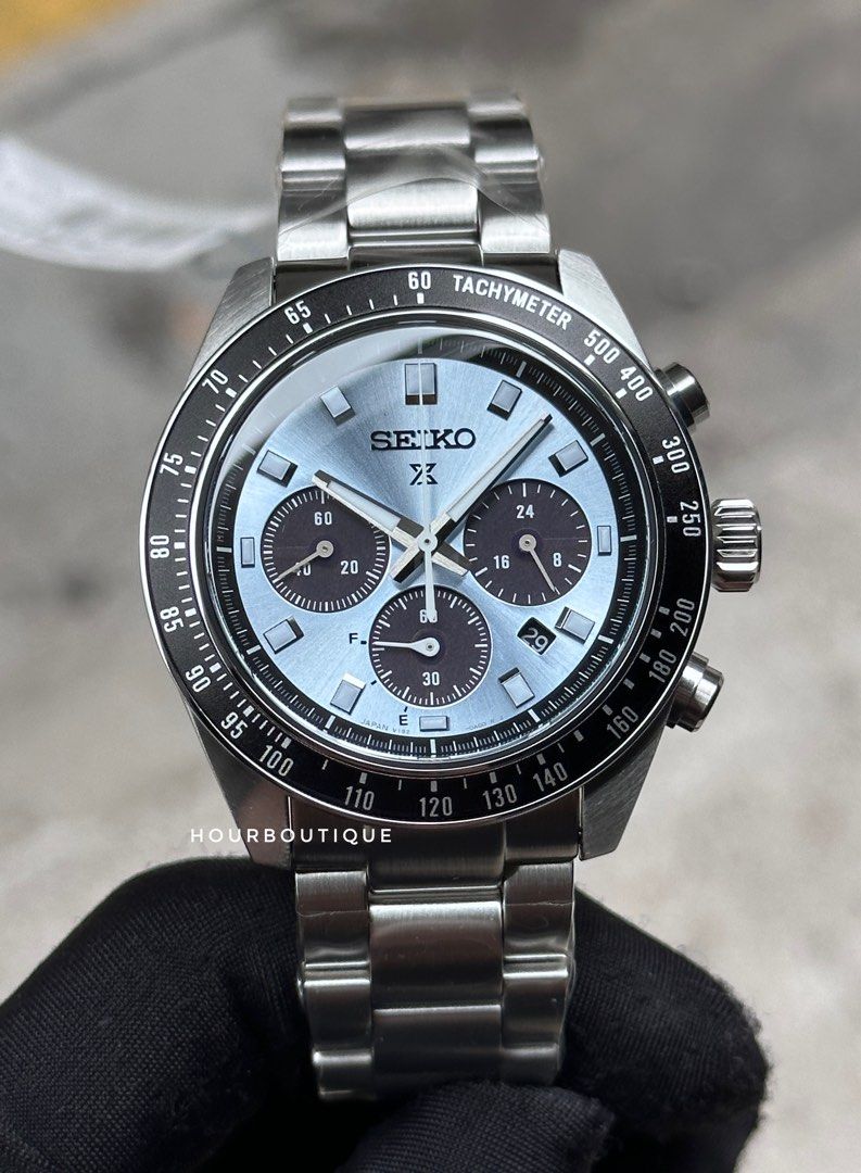Brand New Seiko Prospex Ice Blue Dial SpeedTimer Model SBDL109 SSC935P1