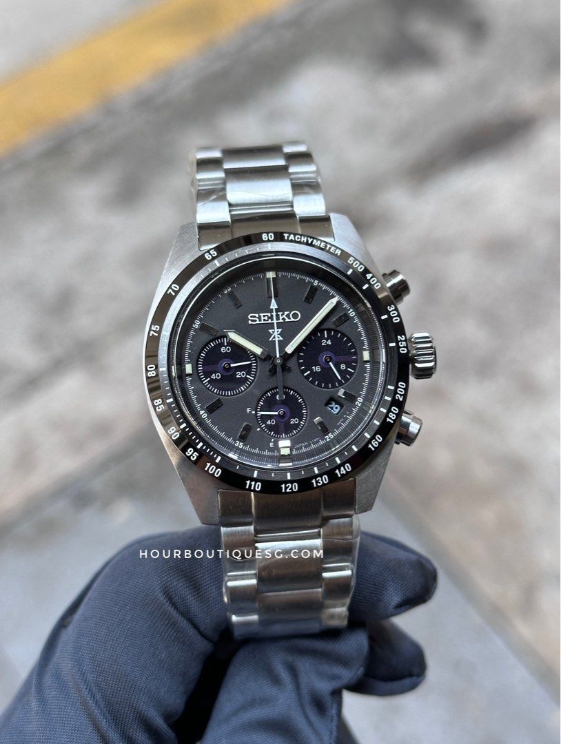 Brand New Seiko Prospex Made In Japan Version SpeedTimer Black Dial Solar Chronograph SSC819P1 SBDL091