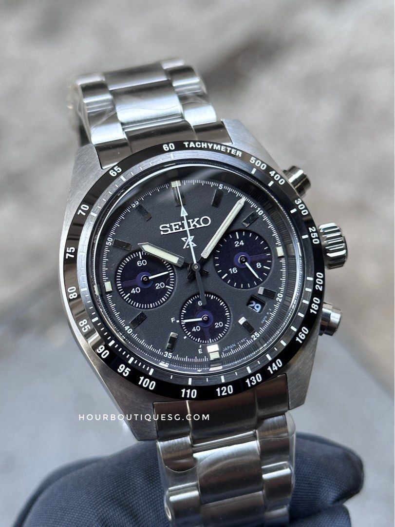 Brand New Seiko Prospex Made In Japan Version SpeedTimer Black Dial Solar Chronograph SSC819P1 SBDL091
