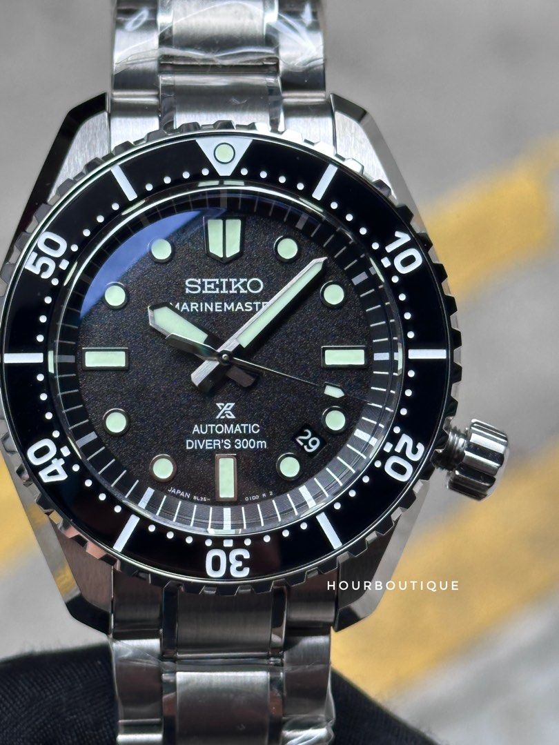Brand New Seiko Prospex Marine Master MM300 Black Dial Automatic Diver HOUR BOUTIQUE SINGAPORE