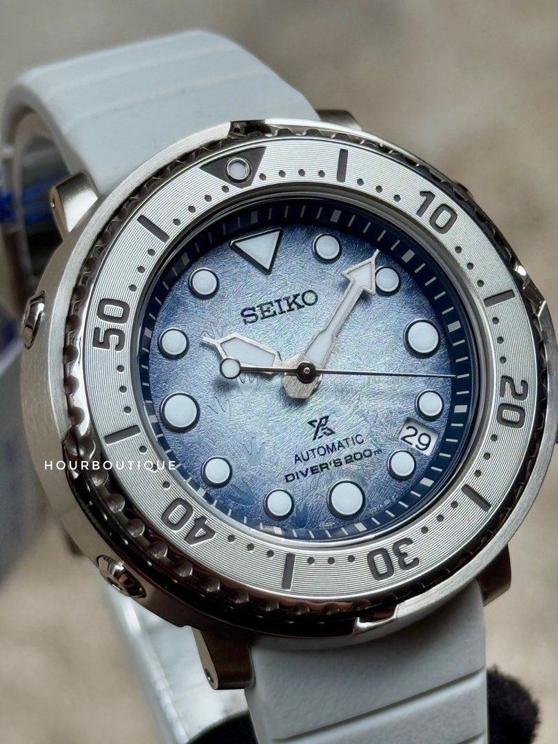 Brand New Seiko Prospex Mini Tuna Artic Penguin Dial Automatic Diver Watch SRPG59K1