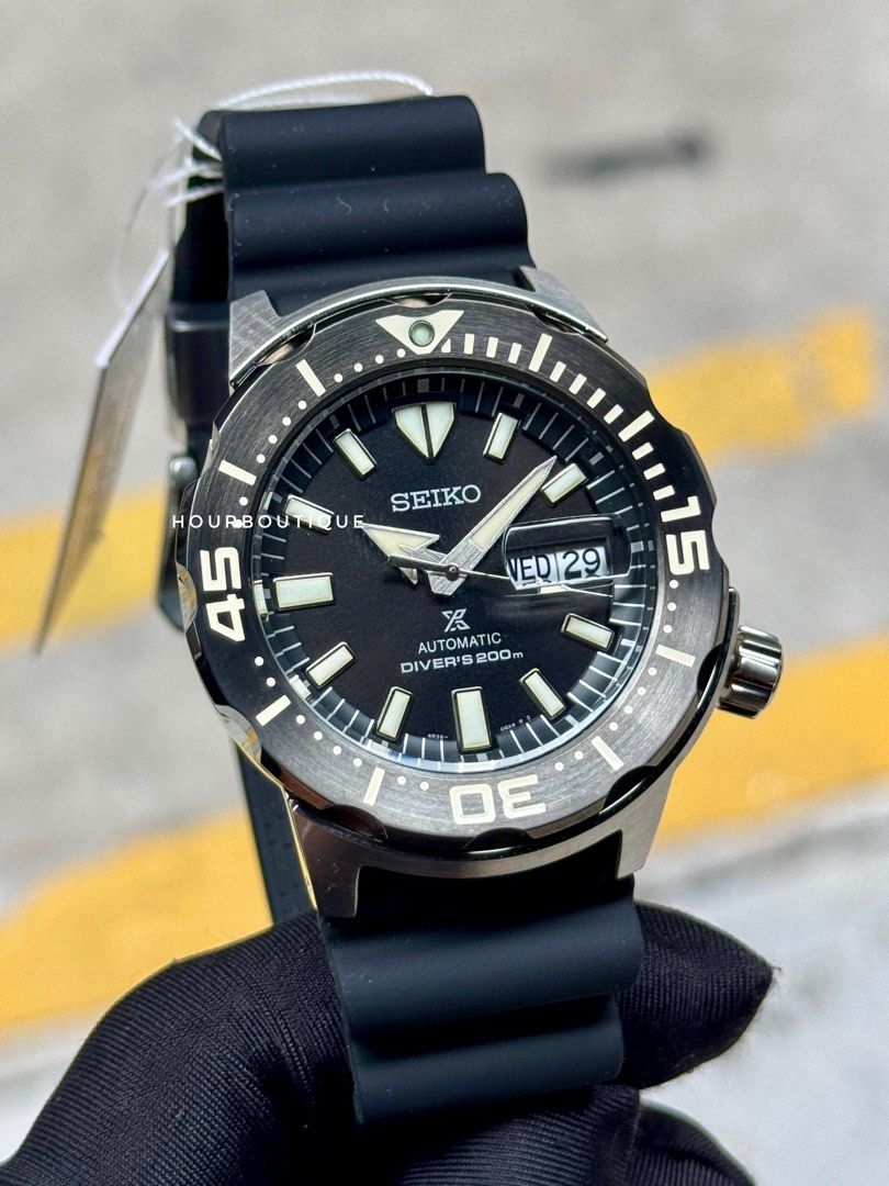 Brand New Seiko Prospex Monster, Black Dial Automatic Divers Watch SRPD27K1