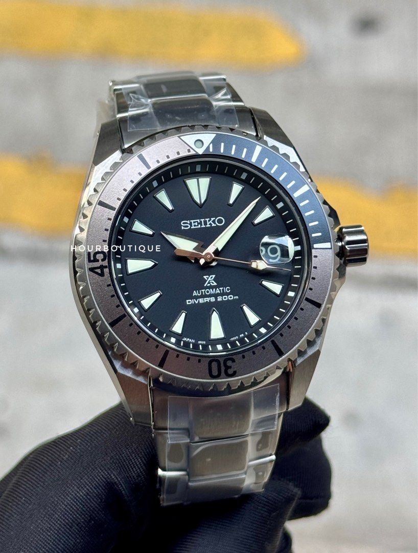 Brand New Seiko Prospex Titanium Shogun Black Dial Automatic Divers Watch SPB189J1