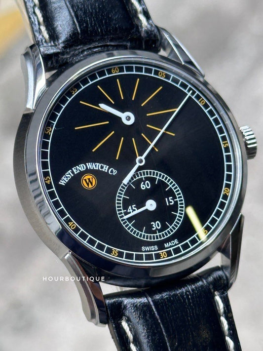 Brand New West End Watch Co Regulator Series Automatic Swiss Made Watch Black Dial