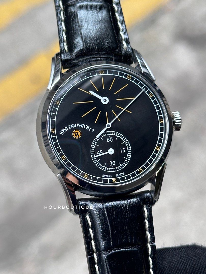 Brand New West End Watch Co Regulator Series Automatic Swiss Made Watch Black Dial