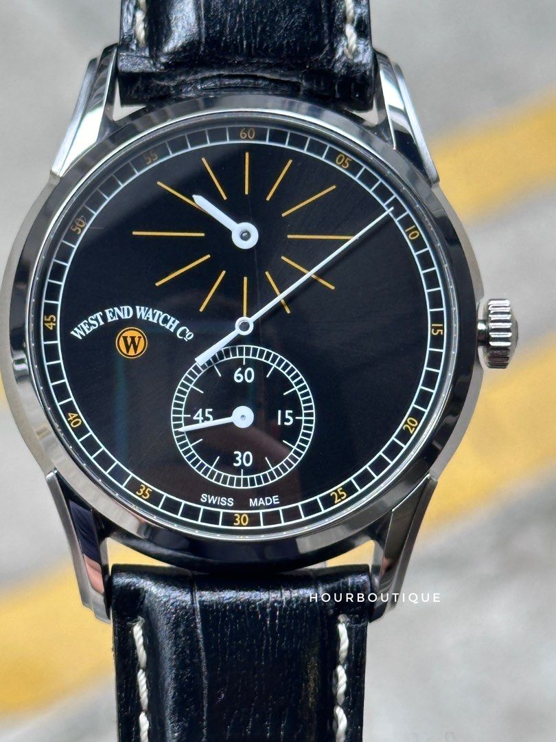 Brand New West End Watch Co Regulator Series Automatic Swiss Made Watch Black Dial