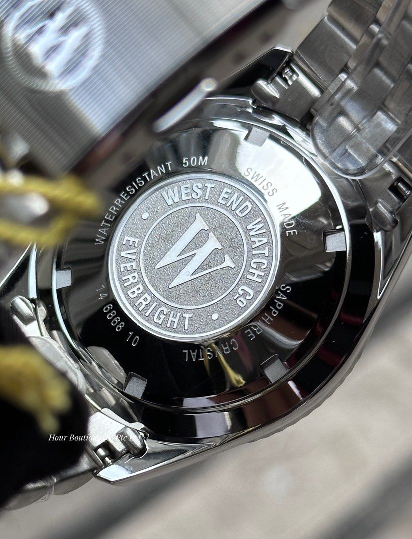 Brand New Westend Watch Co.41mm Yellow Dial Swiss Made Automatic Watch