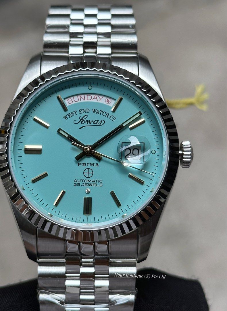 Brand New WestEnd Watch Turquoise Blue Dial 41mm Swiss Made