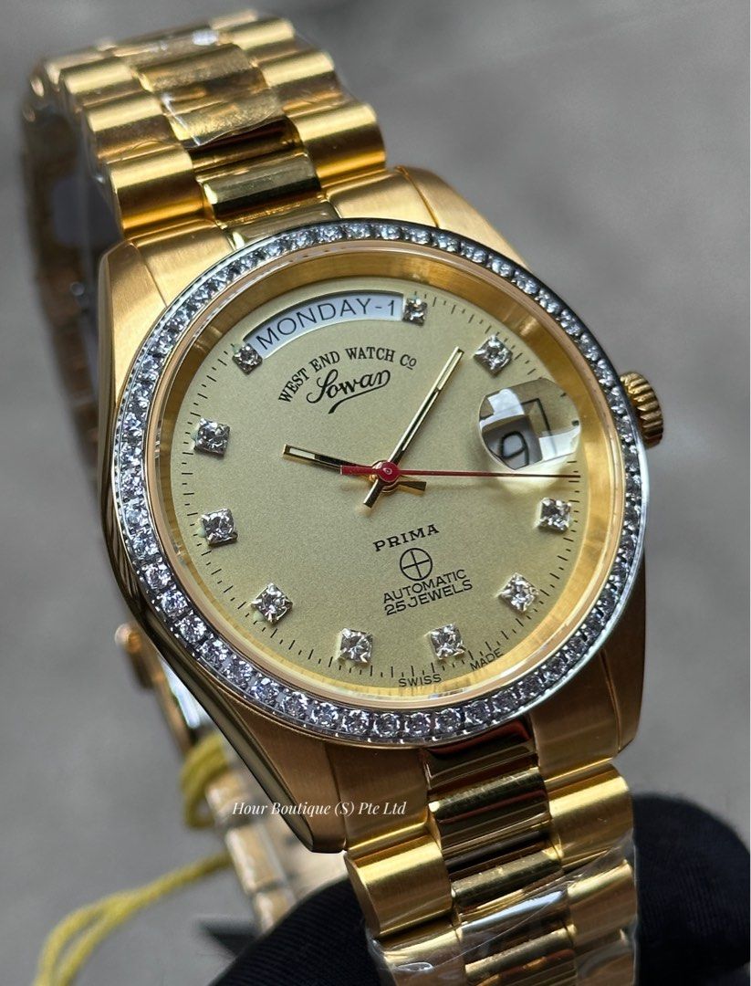 Brand New Westend Watch Company Swiss Made Automatic Full PVD with Zirconia Stones Watch