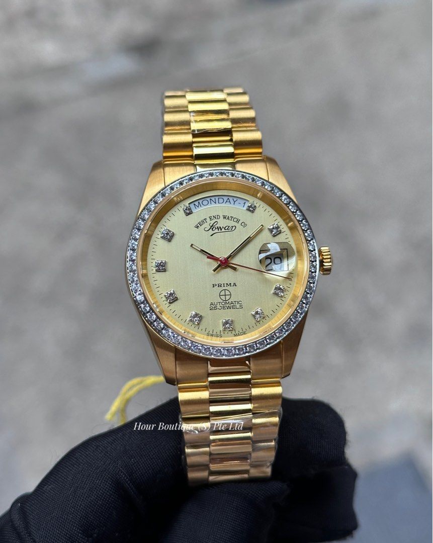 Brand New Westend Watch Company Swiss Made Automatic Full PVD with Zirconia Stones Watch