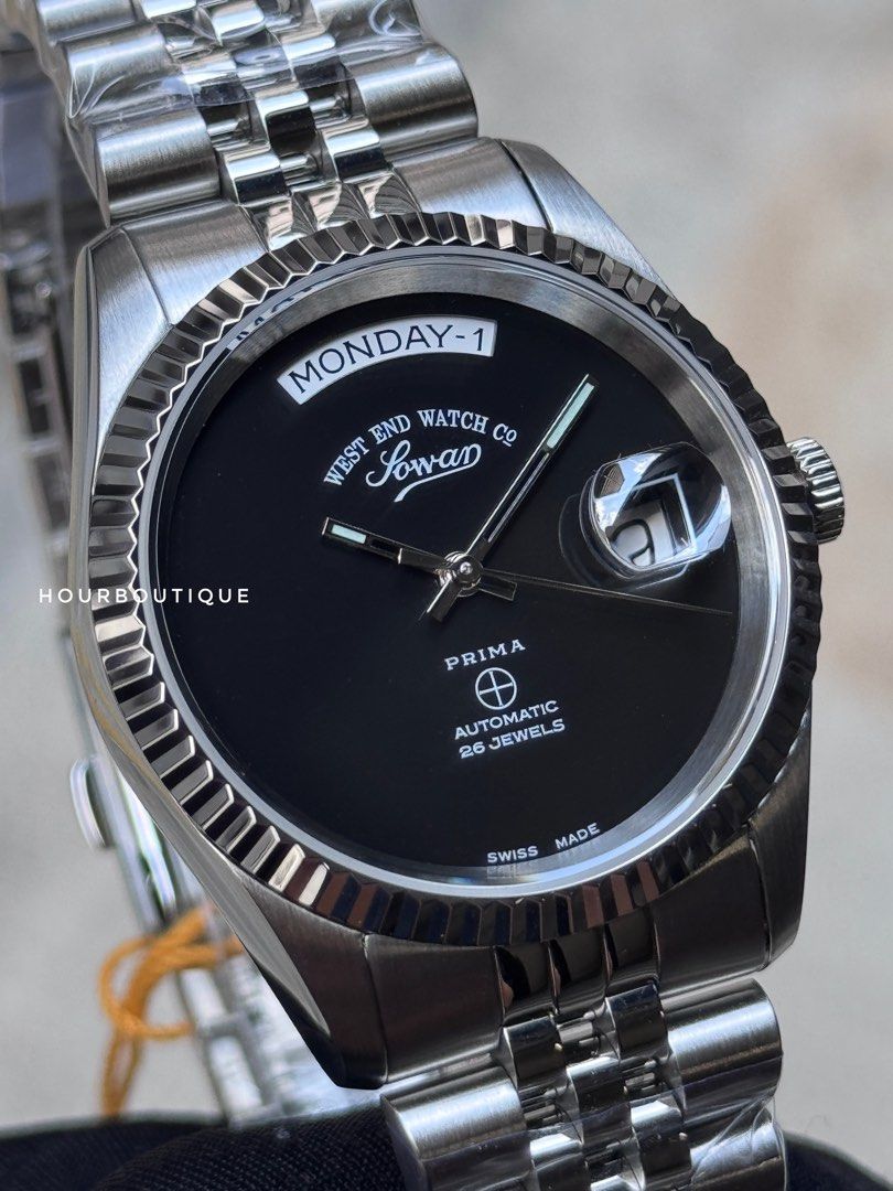 Brand New WestEnd Watch Company Minimalist Black Dial Swiss Made Automatic Watch