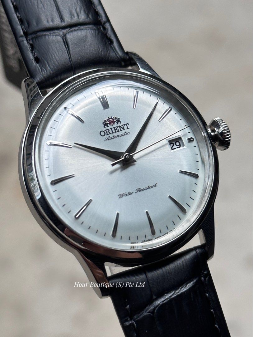 Orient Bambino 38mm Silver Dial Mid Size Automatic Watch RA-AC0M03S