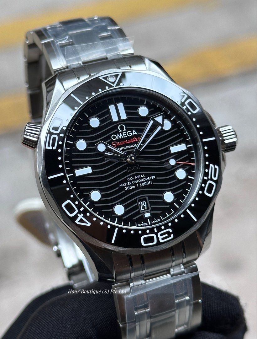 Brand New Omega SeaMaster 300 Divers Black Dial 210.30.42.20.01.001