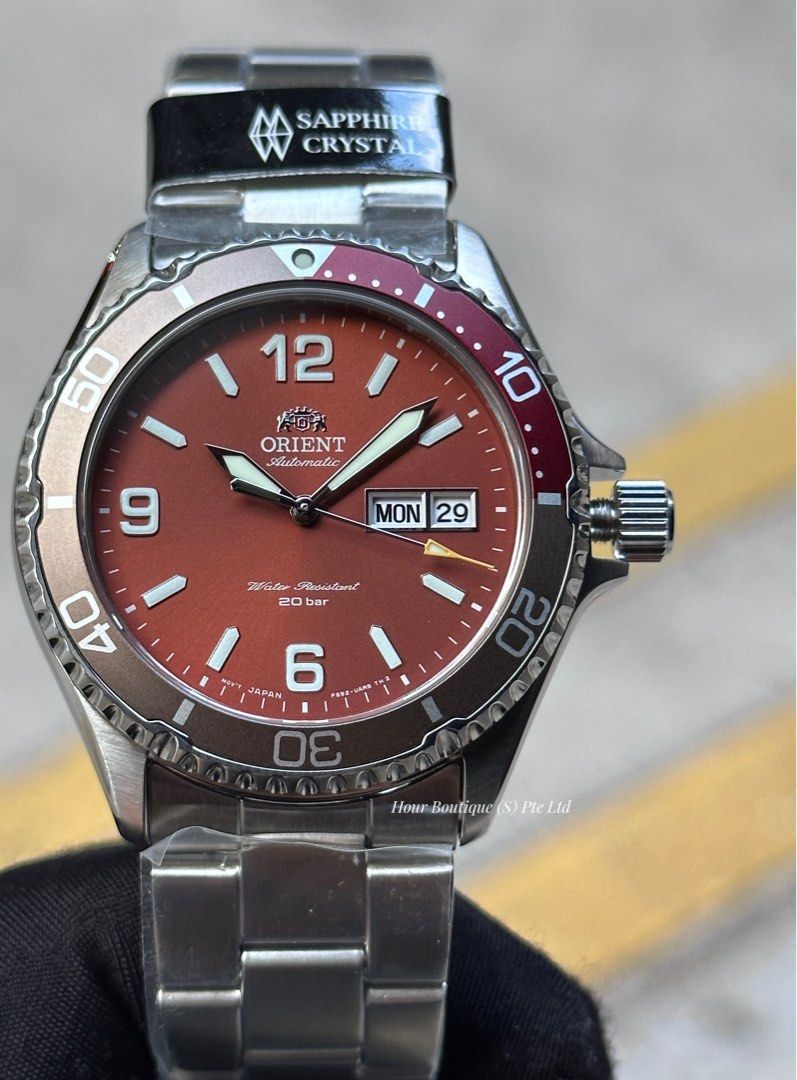 Brand New Orient Kamasu Matt Red Dial Automatic Divers RA-AA0820R